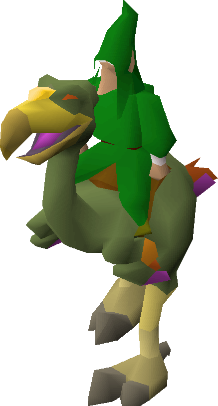 Mounted terrorbird gnome