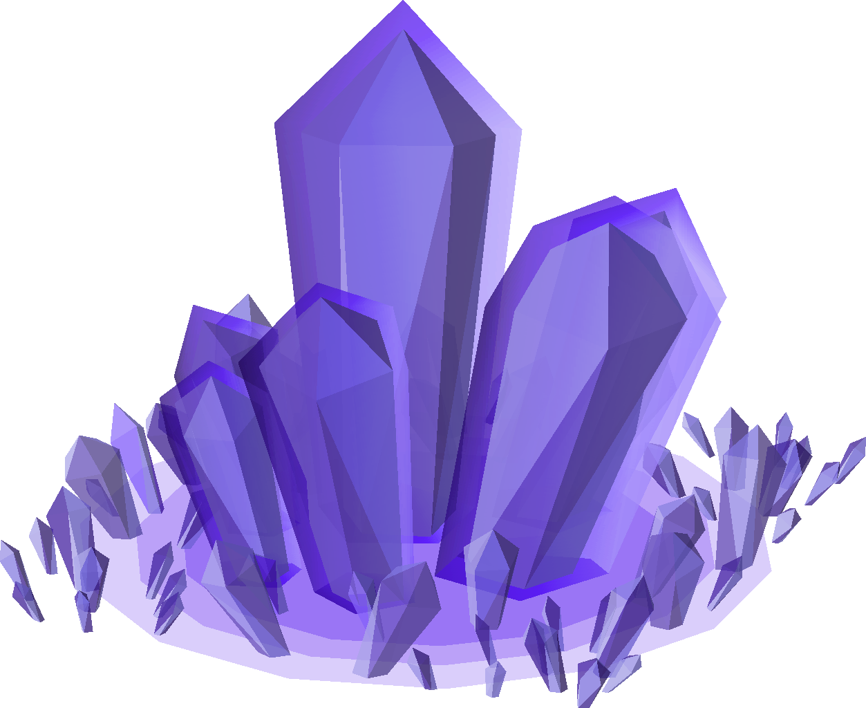 Glowing crystal